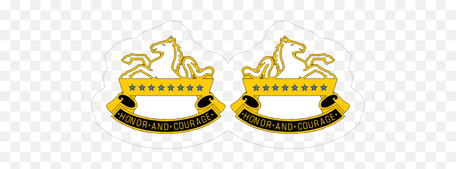 Army 8th Cavalry Regiment Distinctive Unit Insignia Sticker Emoji,Courage Clipart
