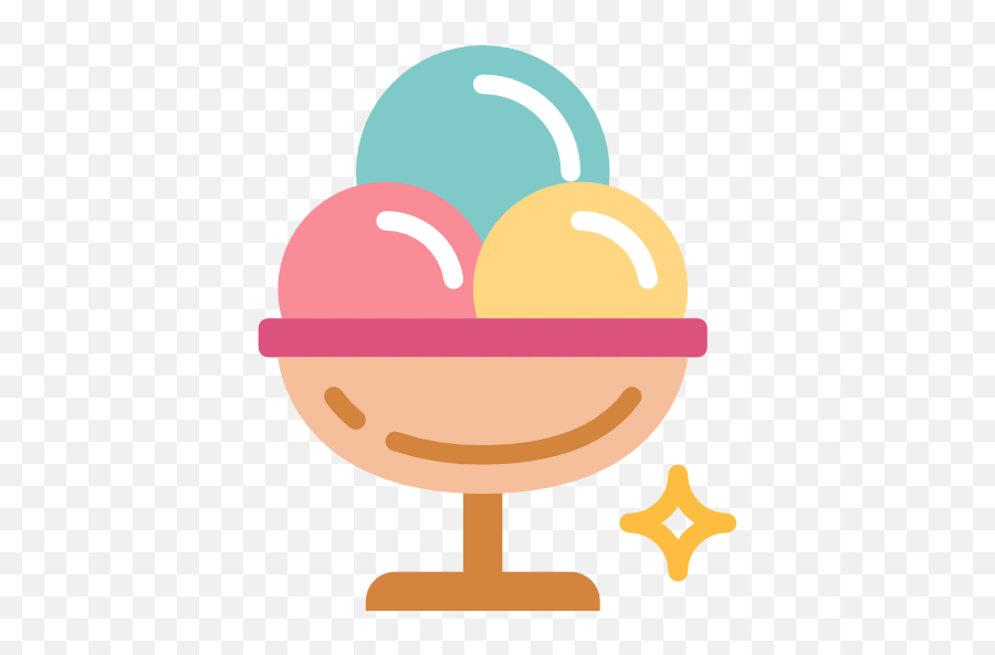 Ice Cream Cup - Free Food Icons Emoji,Ice Cream Shoppe Clipart