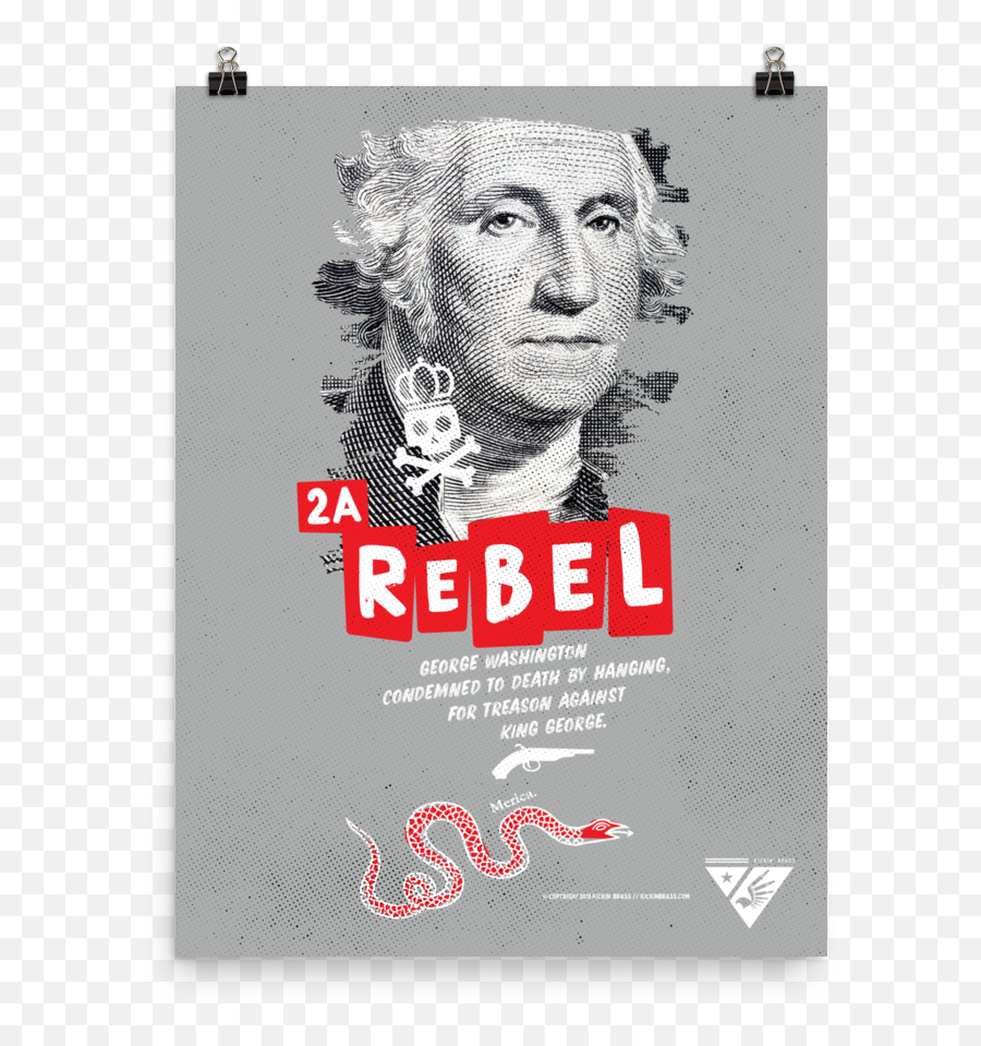 18x24 2a Rebel General George Washington Poster Emoji,George Washington Png