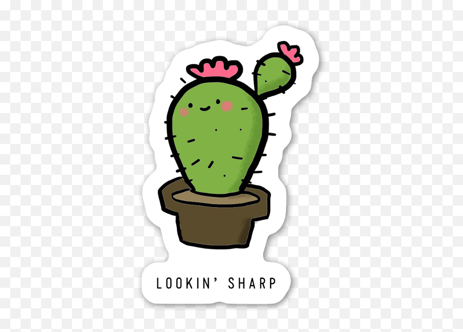 Die Cut Lookinu0027 Sharp U2013 Stickerapp Shop Emoji,Prickly Pear Cactus Clipart