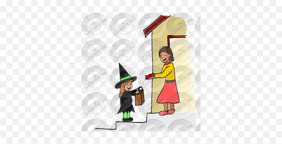 Trick Or Treat Picture For Classroom Therapy Use - Great Magician Emoji,Trick Or Treat Clipart