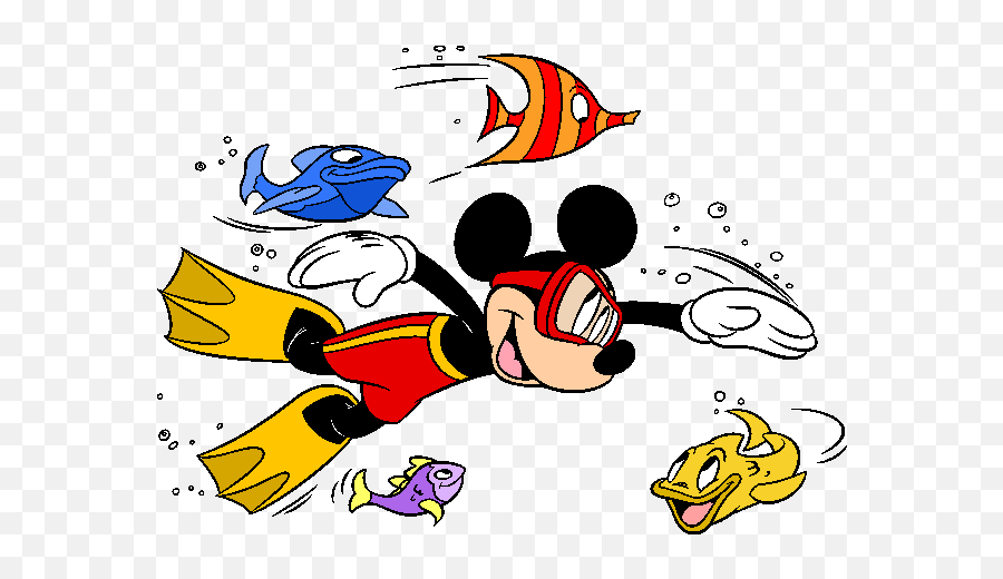 Mickey Mouse Swimming Clipart - Mickey Swimming Emoji,Swim Clipart