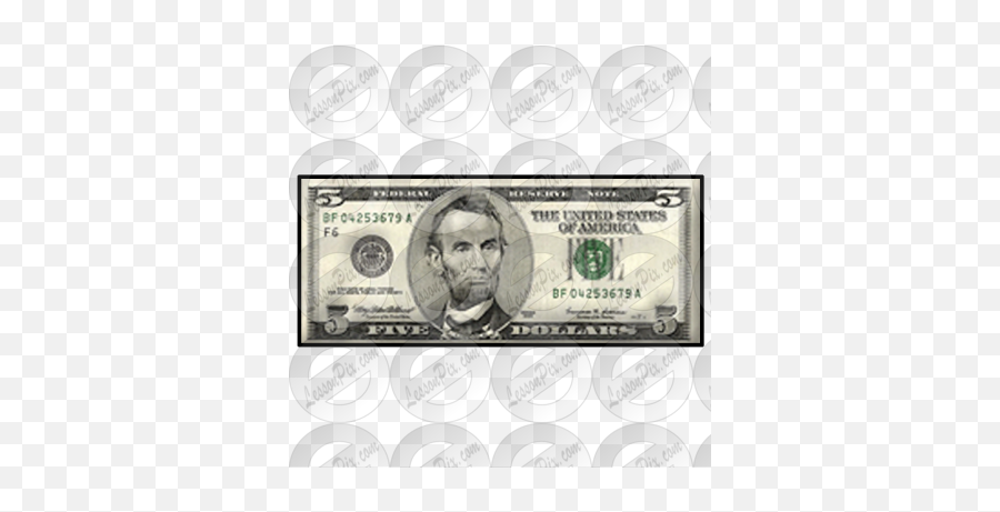Great Five Dollar Bill Clipart - Us Emoji,Dollar Bill Clipart