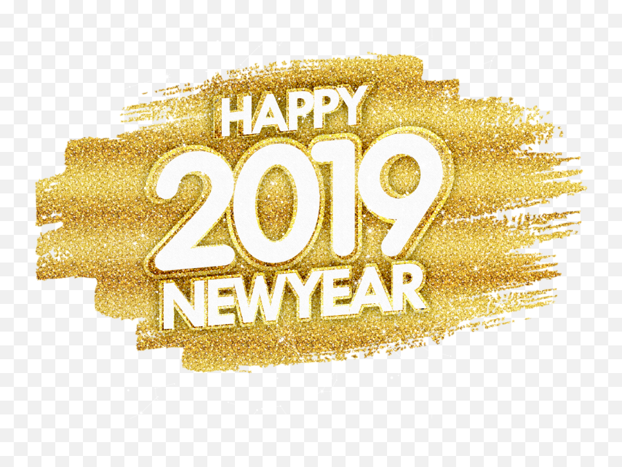 Happy New Year Gold Glitter Png Image - Happy New Year Sparkle Png Emoji,Gold Glitter Png