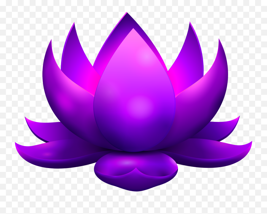 Lotus Flower Clipart At Getdrawings - Clipart Purple Lotus Flower Emoji,Lotus Flower Clipart