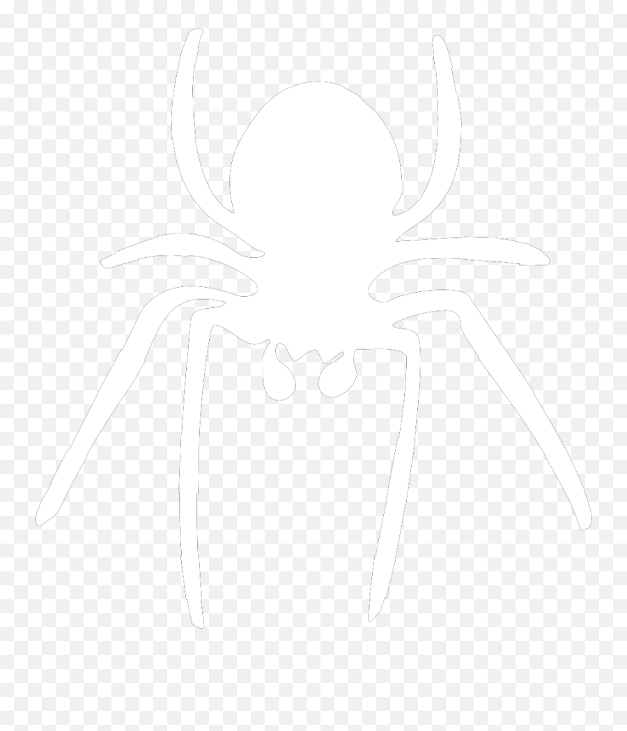 White Spider Clip Art At Clker - Transparent White Spider Png Emoji,Spider Clipart Black And White