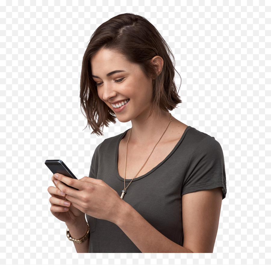 Latest Smartphone - Woman With Phone Png Emoji,Smartphone Png