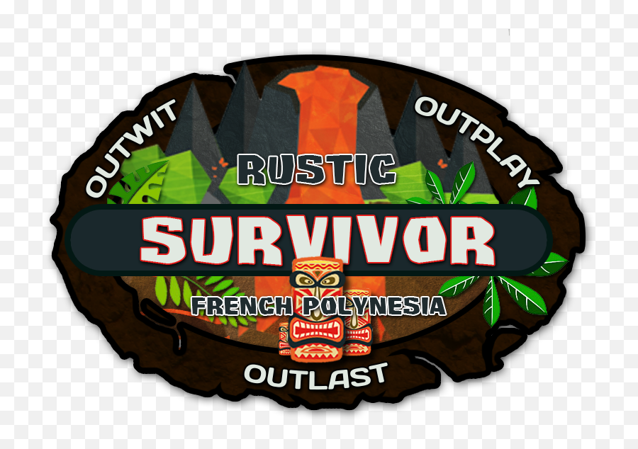 Rustic Survivor 5 - Language Emoji,Survivor Logo