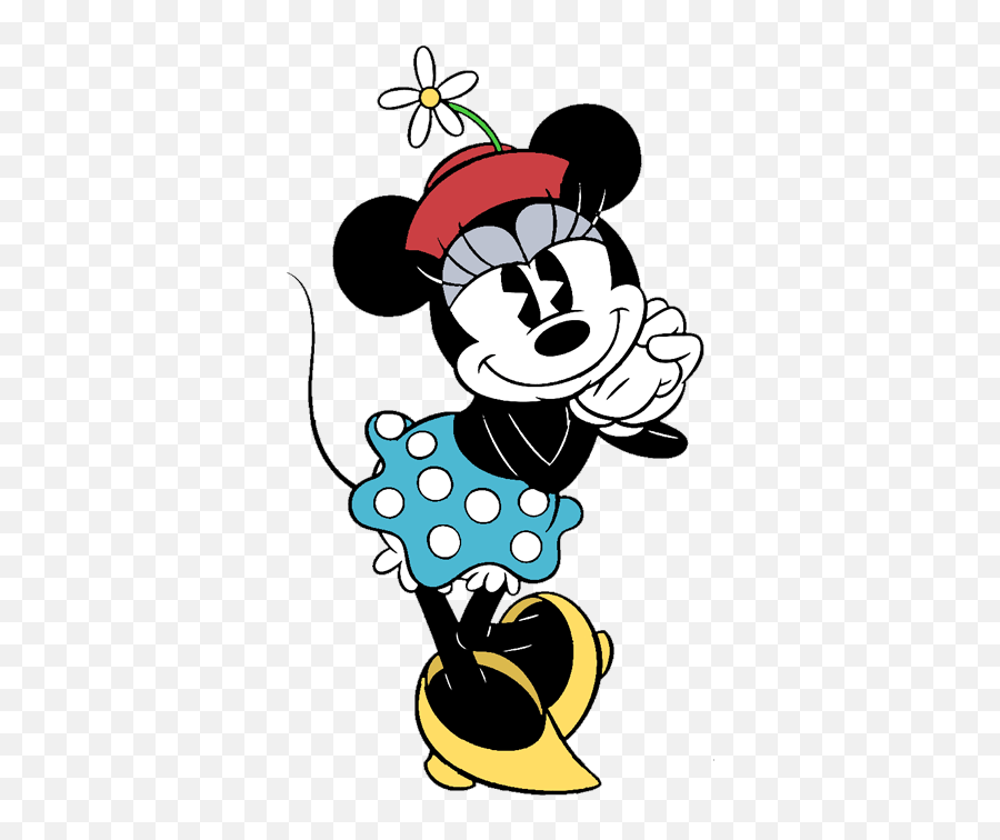 Minnie Mouse Clipart Mickey Mouse - Minnie Mouse Classic Disney Clips Emoji,Minnie Mouse Clipart Black And White