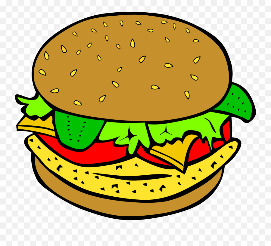 Food Clip Art Free Clipart Images - Hamburger Clipart Emoji,Food Clipart
