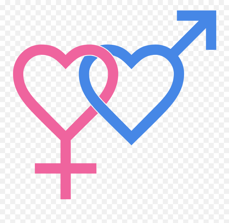 Heterosexual Symbol Two Hearts Emoji,Two Hearts Png