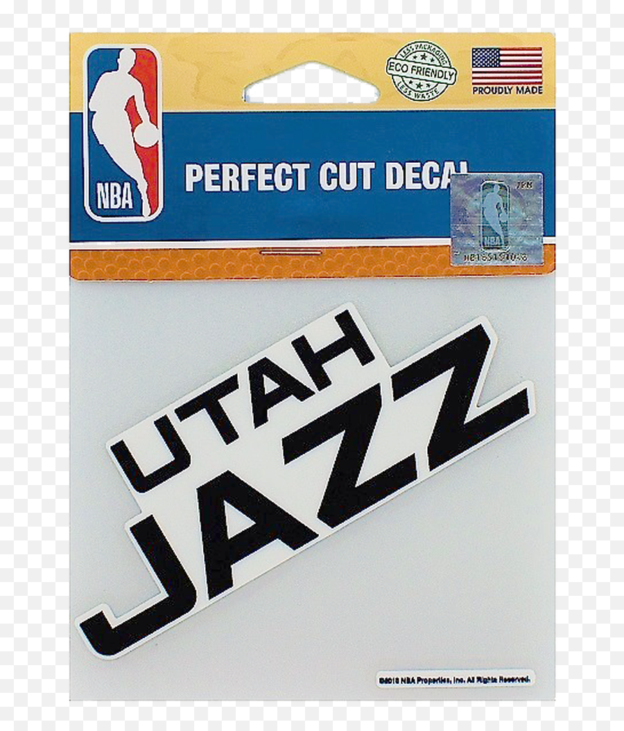 4x4 Wordmark 1 Logo Decal - Horizontal Emoji,Utah Jazz Logo