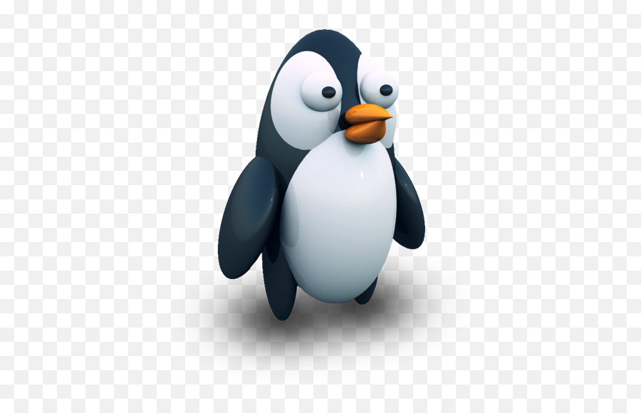 Penguin With Big Eyes Icon Png Clipart Image Iconbugcom Emoji,Eye Icon Png