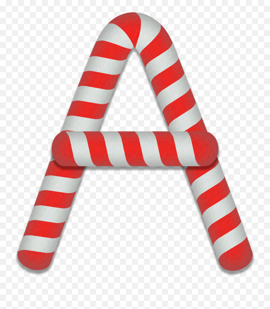 Candy Cane Stripes Christmas Alphabet Lettering Font Emoji,Letter N Clipart