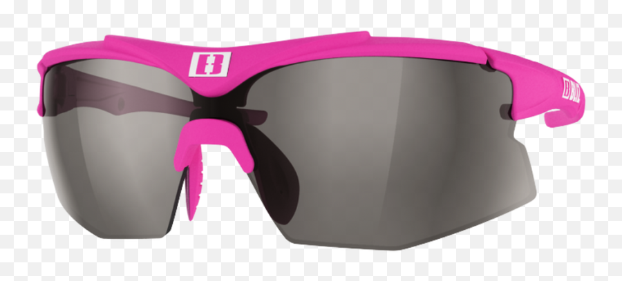 Bliz Tempo Small Face Rubber Neon Pink Frame Smoke With Silver Mirror Lens Emoji,Neon Frame Png