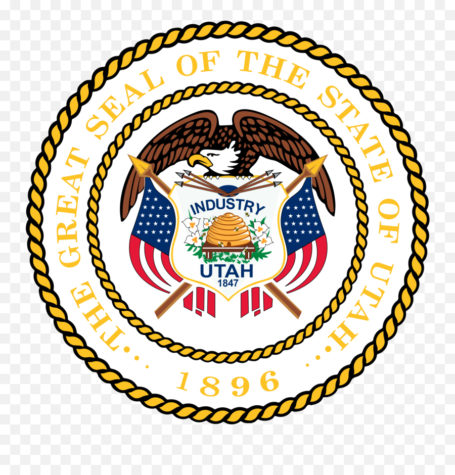 Seal Of Utah - Simple English Wikipedia The Free Encyclopedia Utah Seal Emoji,University Of Utah Logo