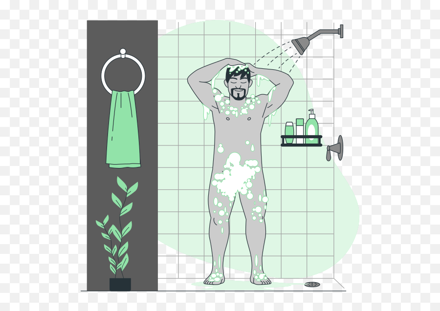 Taking A Shower Customizable Cartoon Illustrations Bro Style Emoji,Taking A Shower Clipart
