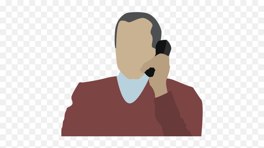 Person On The Phone Icon - 512x512 Png Clipart Download Emoji,Person On Phone Clipart