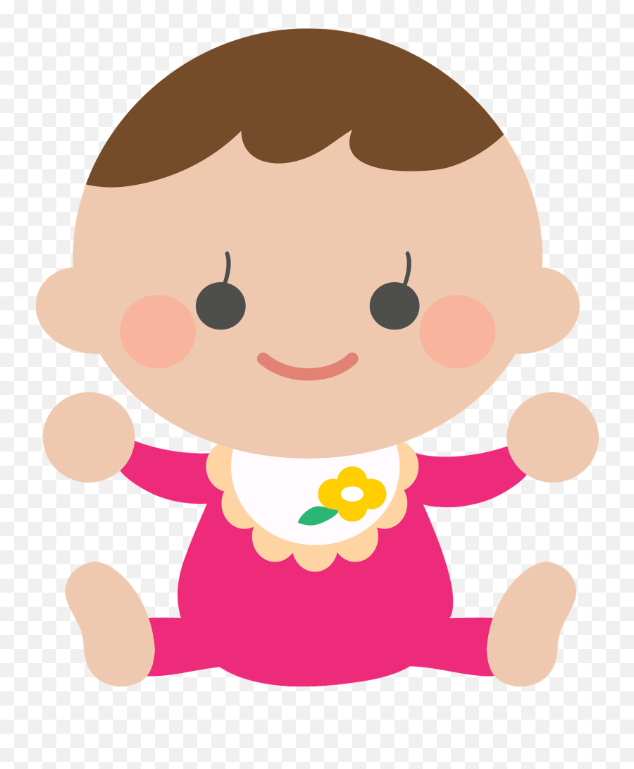 Baby Girl Clipart Free Download Transparent Png Creazilla - Happy Emoji,Baby Girl Clipart