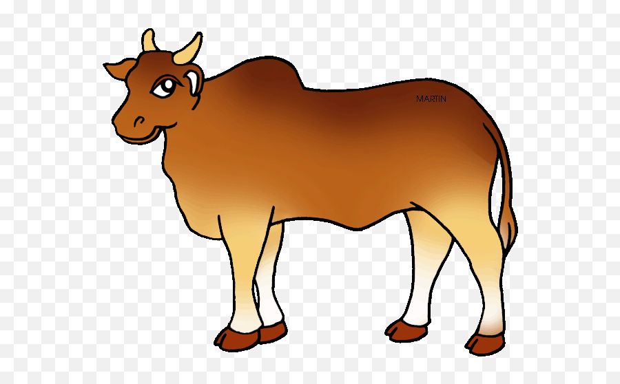 Cattle Clipart Brahma Bull Cattle - Bull Clipart Emoji,Bull Clipart