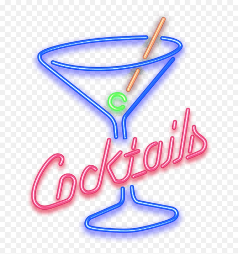 Cocktail Clipart Neon Transparent Cartoon - Jingfm Cocktail Logo Neon Png Emoji,Cocktail Clipart
