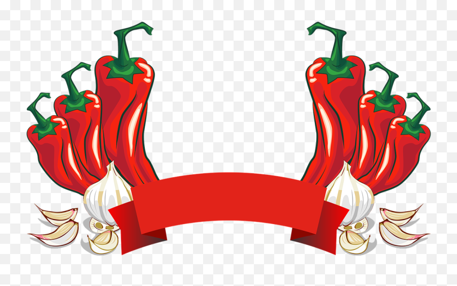 Chilli Label Savory Free Picture - Chili And Garlic Png Emoji,Chili Clipart