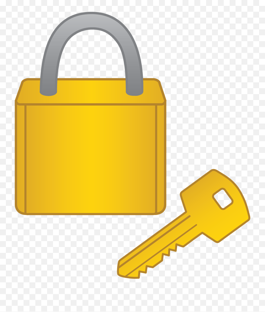 Lock And Key Clip Art - Lock And Key Clipart Emoji,Key Clipart