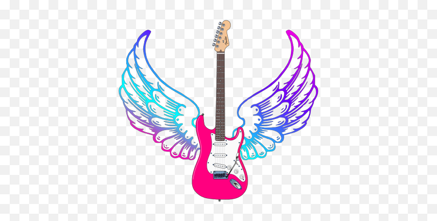 Guitar Png Svg Clip Art For Web - Download Clip Art Png Angel Wings Outline Emoji,Guitar Png