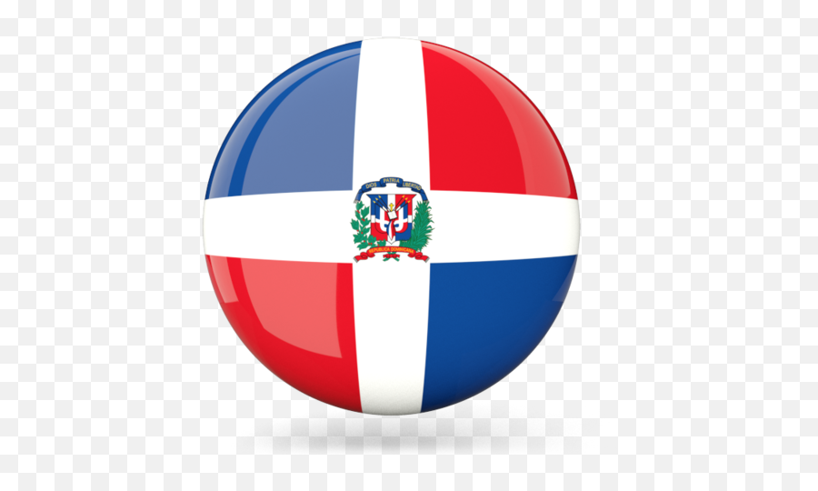 Dominican Republic Flag Circle Clipart - Dominican Republic Flag Circle Emoji,Dominican Flag Png