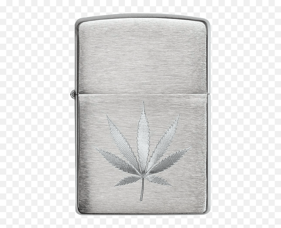 Marijuana Leaf Engraved - Zippo Lighter Zippo Leaf Design Engraved Emoji,Marijuana Leaf Logo