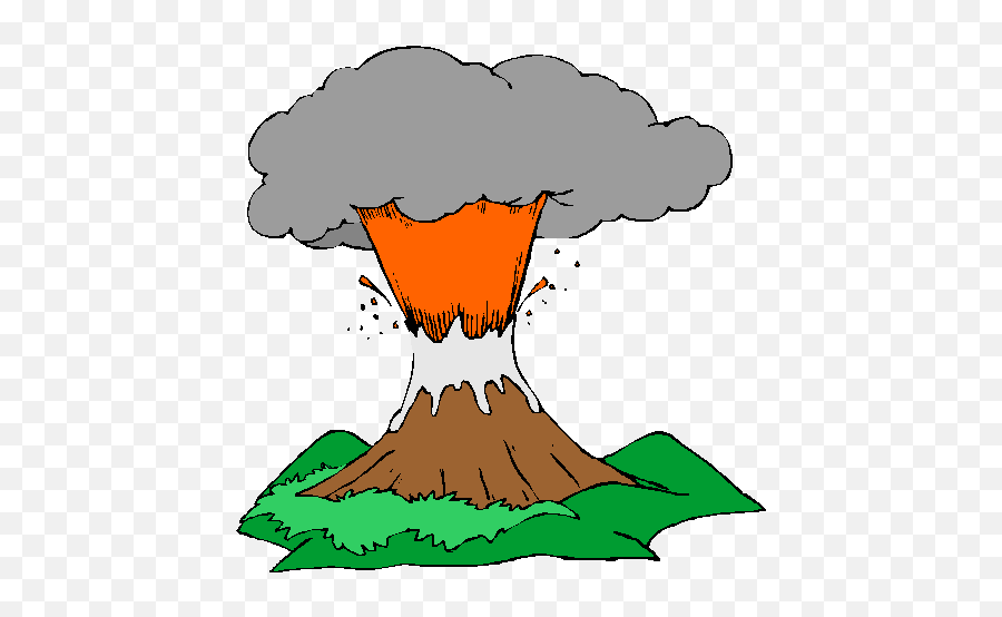 Best Volcano Clipart - Clipart Volcano Eruption Gif Emoji,Volcano Clipart
