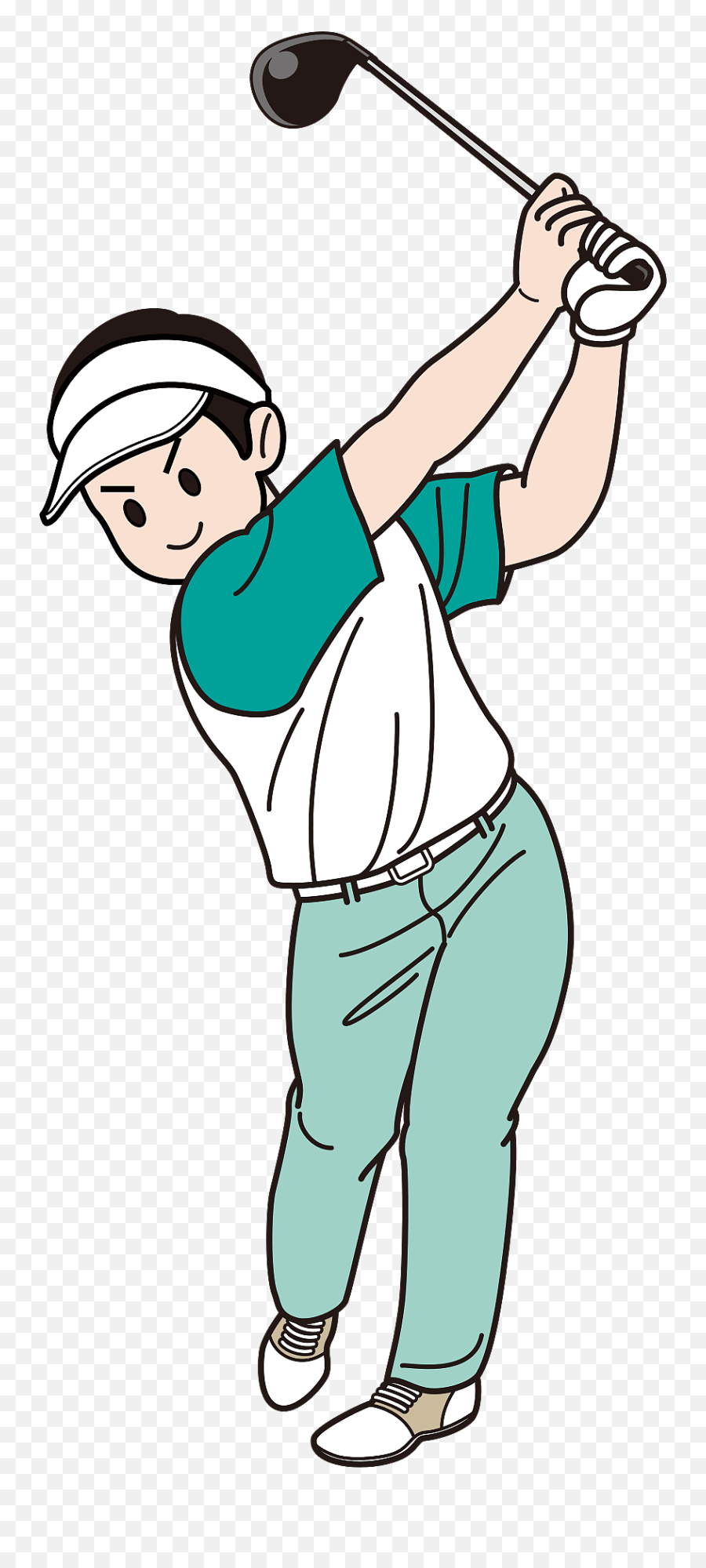 Golfer Clipart Free Download Transparent Png Creazilla Emoji,Elbow Clipart