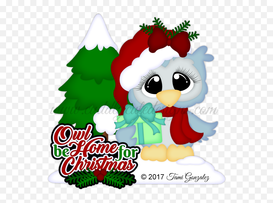 Clipart Owl Merry Christmas Picture 611097 Clipart Owl Emoji,Christmas Owl Clipart
