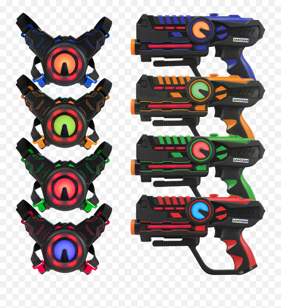 Laser Battle Guns U0026 Vests - Four Pack Armogear Emoji,Laser Gun Png