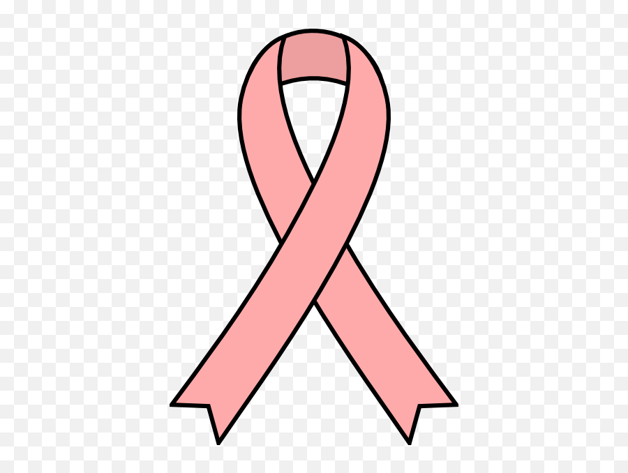 Free Breast Cancer Ribbon Outline - Vector Outline Breast Cancer Ribbon Emoji,Breast Cancer Ribbon Png