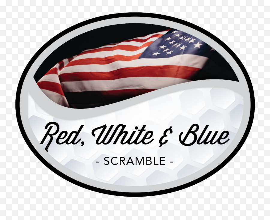 2021 Red White And Blue Scramble Golden Hawk Golf Course Emoji,Red Blue Logo