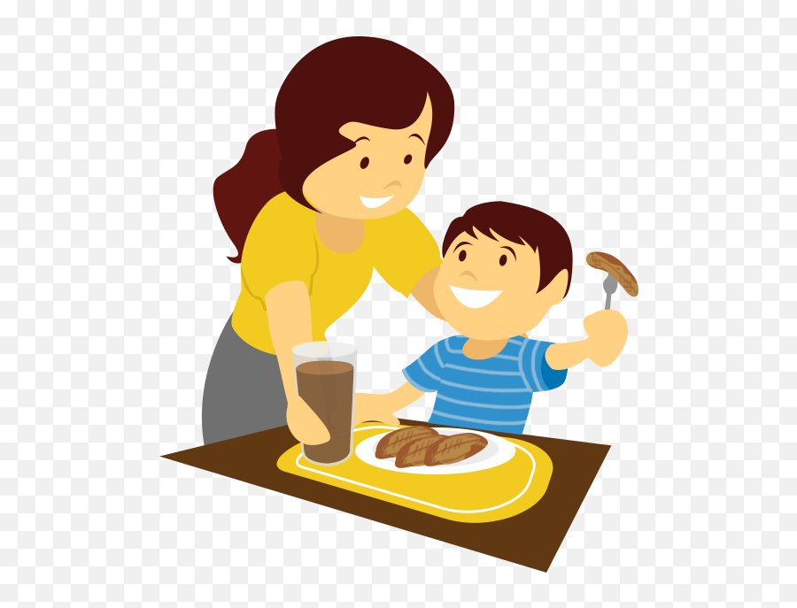 In Order To Stay Active Children Should Be Fueled Emoji,Kid Eating Clipart