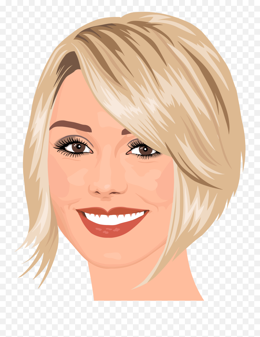 Download Hd Big Image - Pretty Woman Face Cartoon Emoji,Woman Face Png