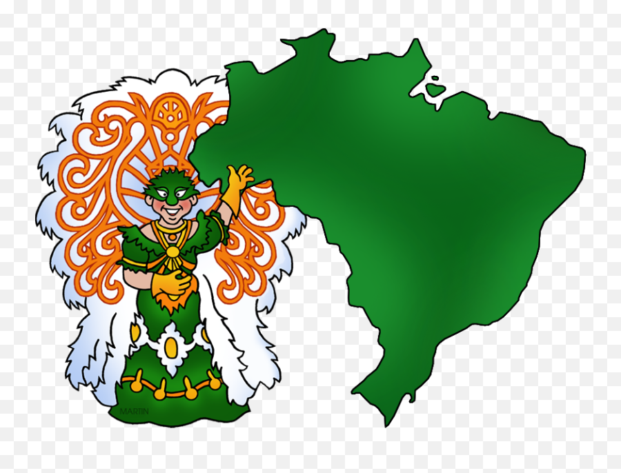 South America Clip Art By Phillip Martin Brazil Map Emoji,Brazil Map Png