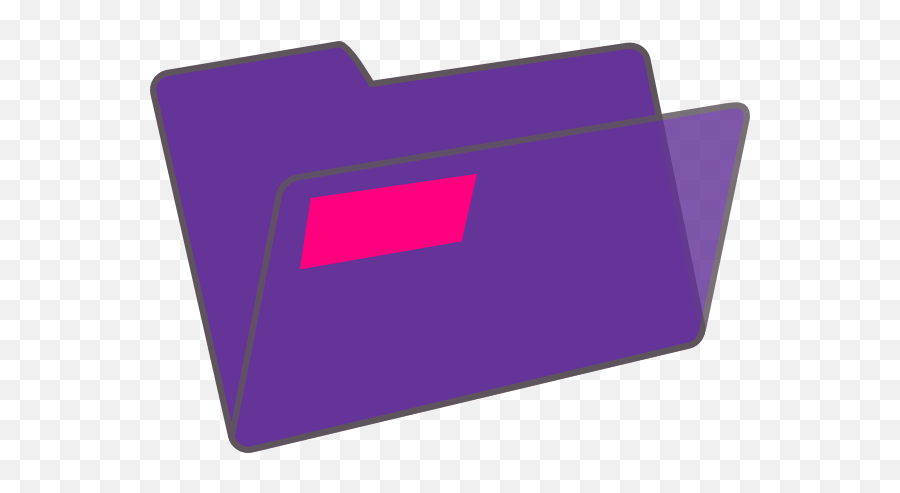 Purple Folder Clip Art At Clker - Purple Folder Clipart Emoji,Folder Clipart