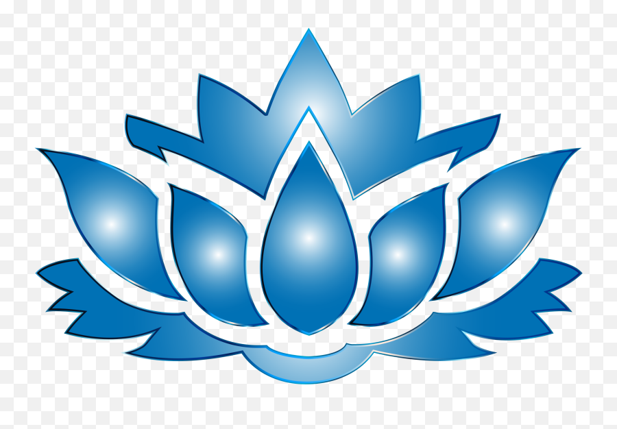 Blue Lotus Flower Clipart - Transparent Blue Lotus Png Emoji,Lotus Flower Clipart