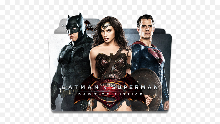 Batman Vs Superman Folder Icon - Superman Batman And Wonder Woman Poster Emoji,Batman Vs Superman Logo