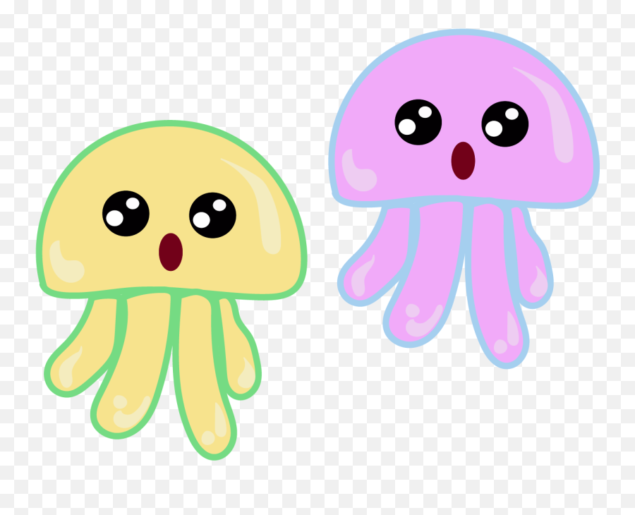 Cute Jelly Fish - Jelly Fish Cute Emoji,Jellyfish Transparent Background