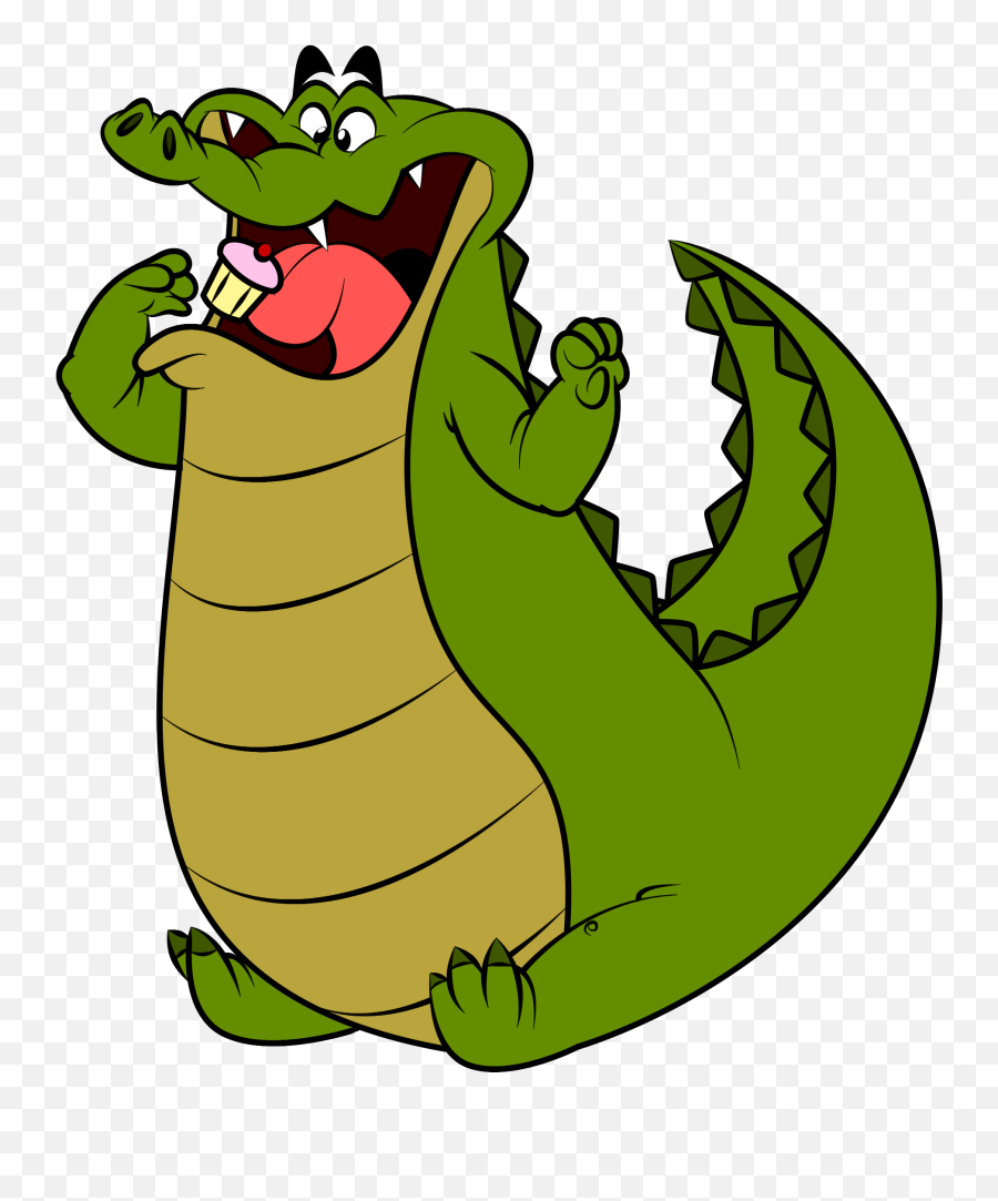 Fat Gator Eating A Cupcake Clipart - Fat Gator Logo Emoji,Gator Clipart