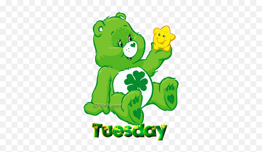 Cute Gif Morning Gif Care Bears - Green Care Bears Png Emoji,Care Bear Clipart