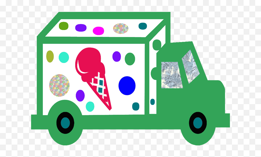 Ice Cream Truck Clipart - Ice Cream Emoji,Ice Cream Truck Clipart