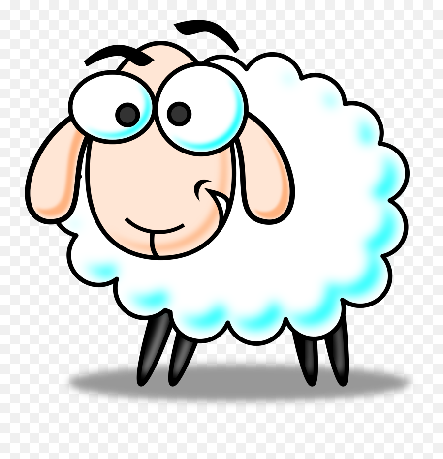 Clipart Funny Cartoon - Sheep Clipart Emoji,Funny Clipart