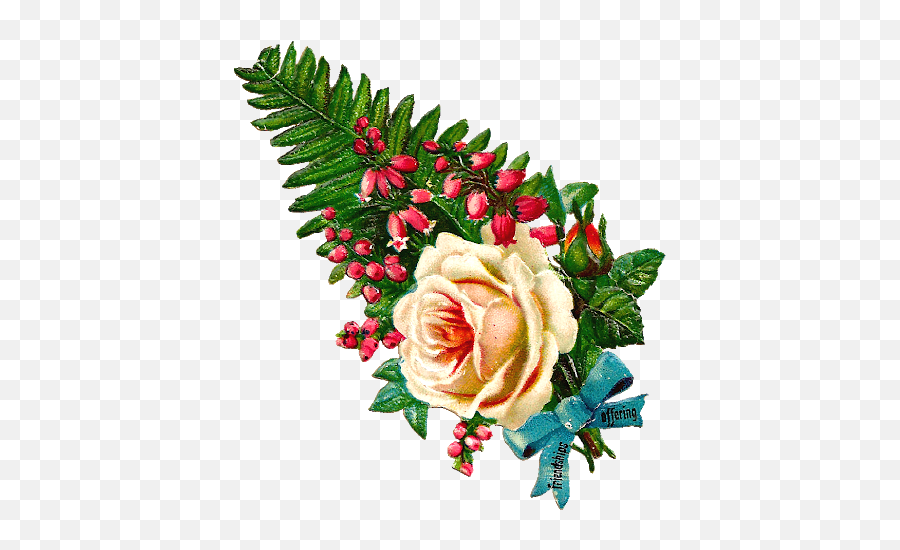 Free Antique Flower Clip Art Roses Hd Emoji,Vintage Roses Png