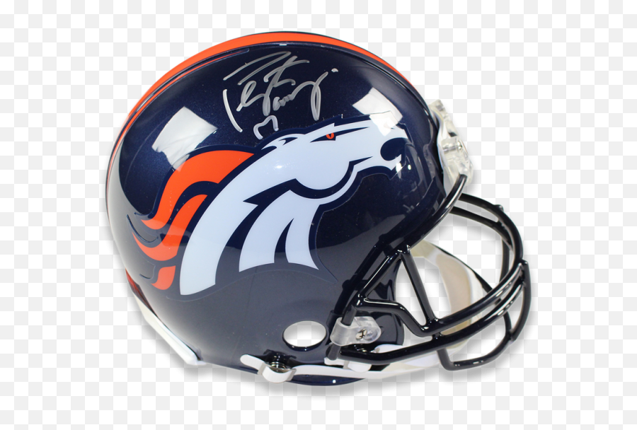 Peyton Manning Signed Full Emoji,Denver Bronco Logo History