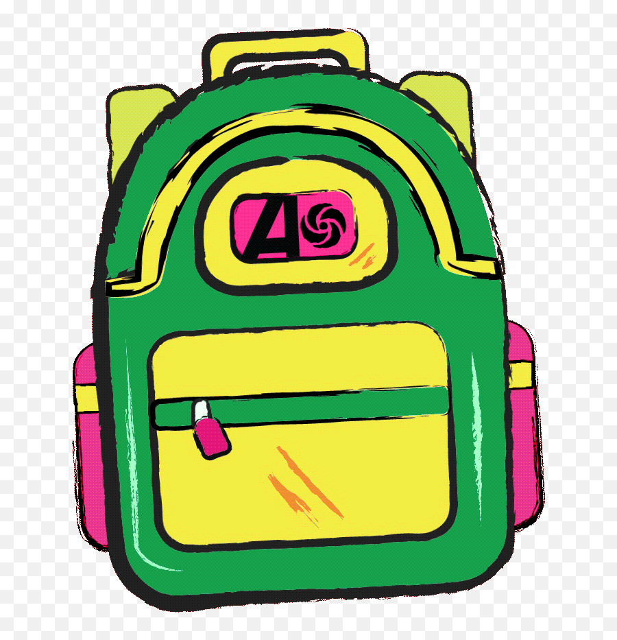 Bag Clipart Gif Emoji,Pack Backpack Clipart